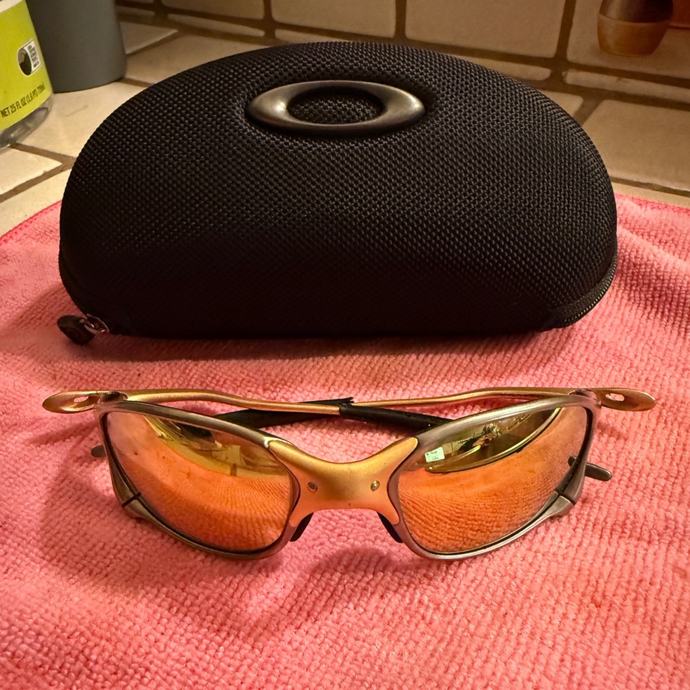 Rare Vintage Oakley Juliet X Metal 24K Gold with Gold Iridium Lenses